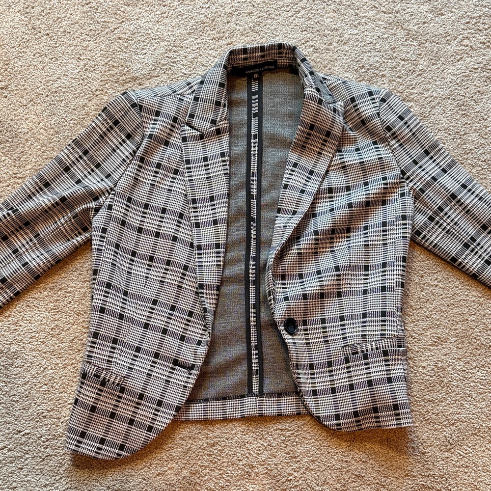 Plaid Blazer Jacket